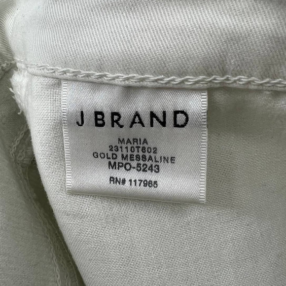 J BRAND Pants Womens 30 Maria High Rise Skinny Gold Messaline Coated Cord NWT - Picture 12 of 13